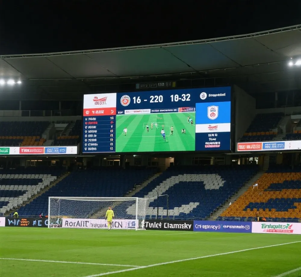 足球比赛实时数据与比分面板